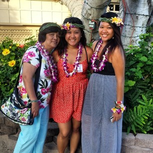Instagram photo by jann_bam - #Ohana means #family. Mom and @theleannashow's first #luau.