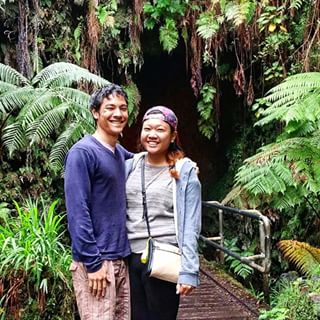 Instagram photo by jann_bam - Entrance to the lava tube/I don't know where our eyes went. #hawaii #hilife #luckwelivehi #bigisland